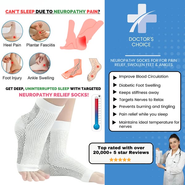 Neuropathy Compression Socks for Foot Pain,Swelling 🔥 BUY 1 GET 1 FREE 🔥