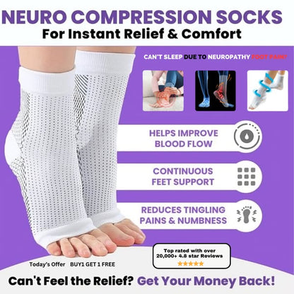 Neuropathy Compression Socks for Foot Pain,Swelling 🔥 BUY 1 GET 1 FREE 🔥